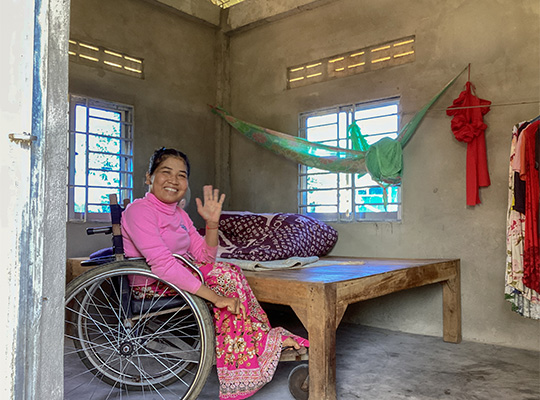 Cambodian homeowner Sina